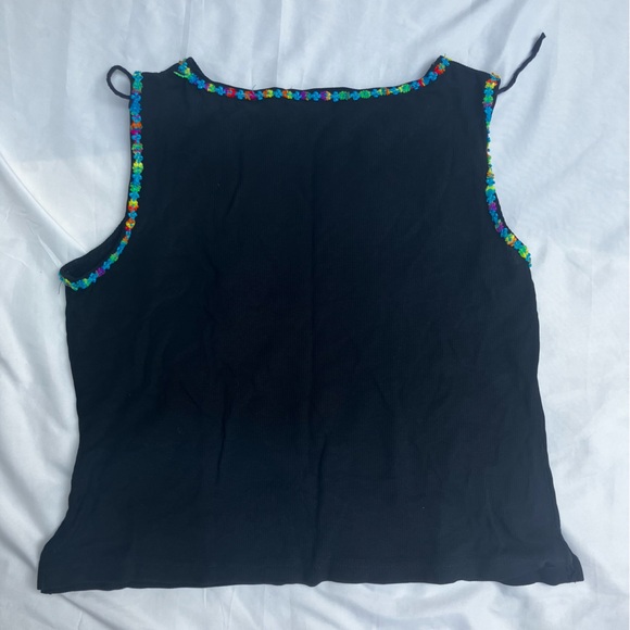 Ronnie Nicole Black Floral Edge Tank Top and Pants Set Size XL - Picture 5 of 5